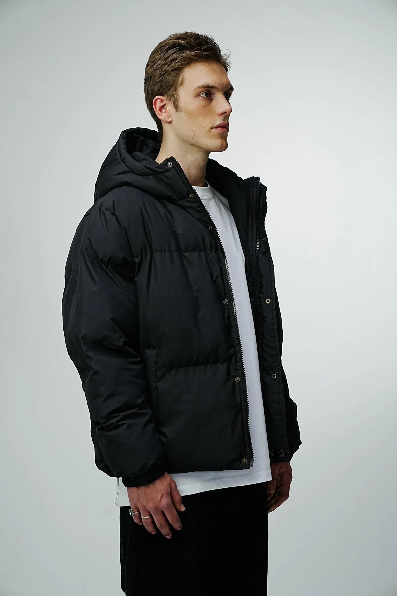 Premium Observer Puffer Jacket - Phantom Black