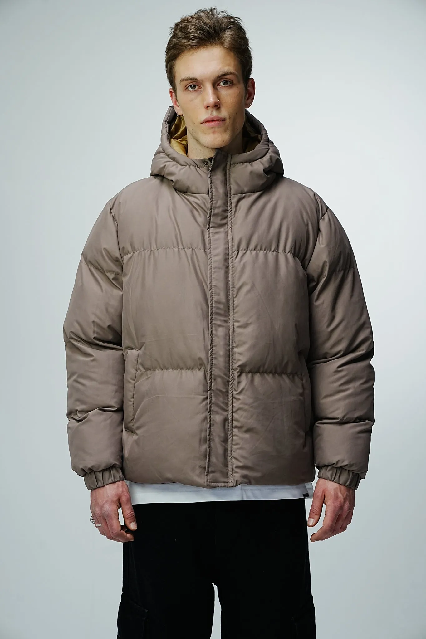 Premium Observer Puffer Jacket - Sepia Brown