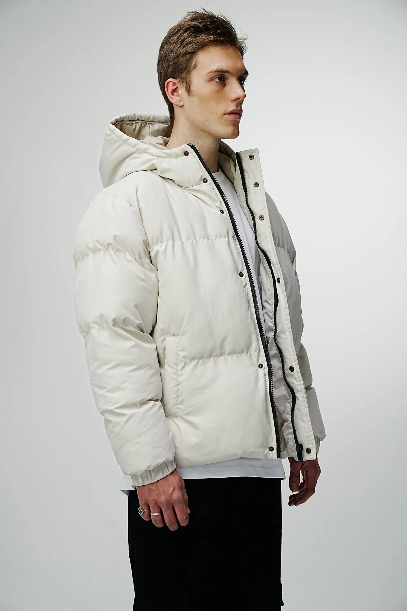 Premium Observer Puffer Jacket - Timeless Cream