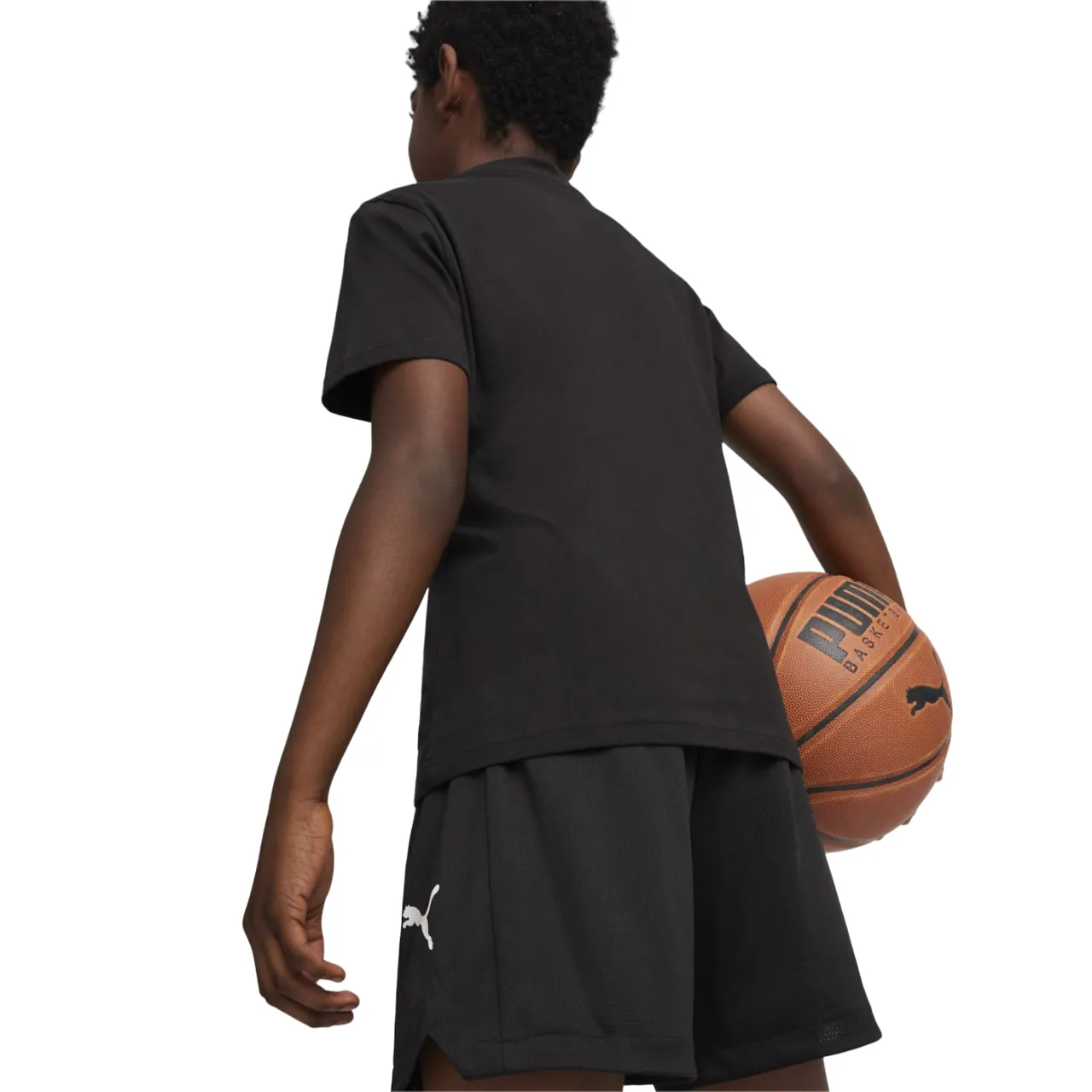 Puma Basketball Blueprint children's short sleeve t-shirt 679282 01 black