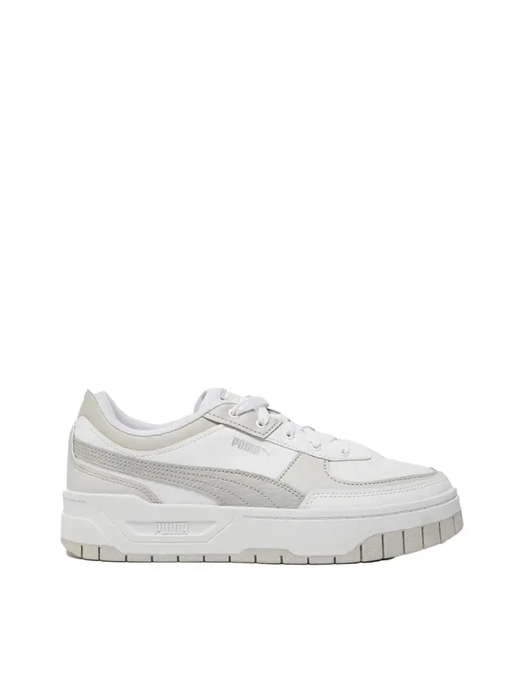 Puma Womens Cali Dream LthWns Trainer Puma White / Feather Gray