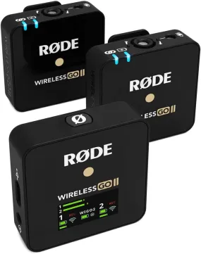 R?DE Wireless GO II Dual Channel Wireless System W/ Built In Microphones