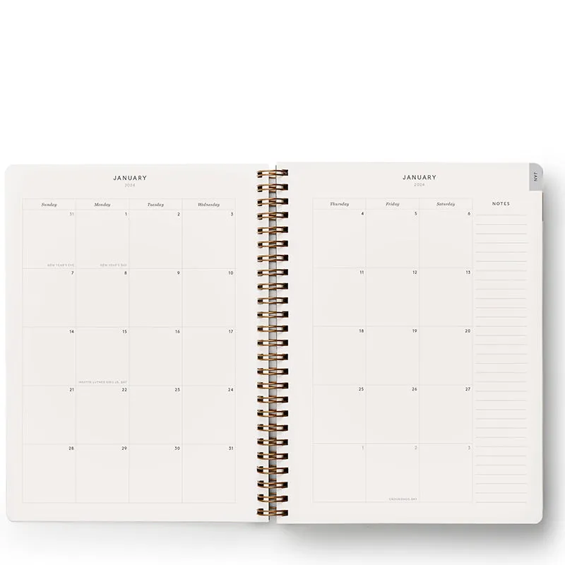 RIFLE PAPER CO. | 2024 12-Month Softcover Spiral Planner - Flores