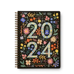 RIFLE PAPER CO. | 2024 12-Month Softcover Spiral Planner - Flores