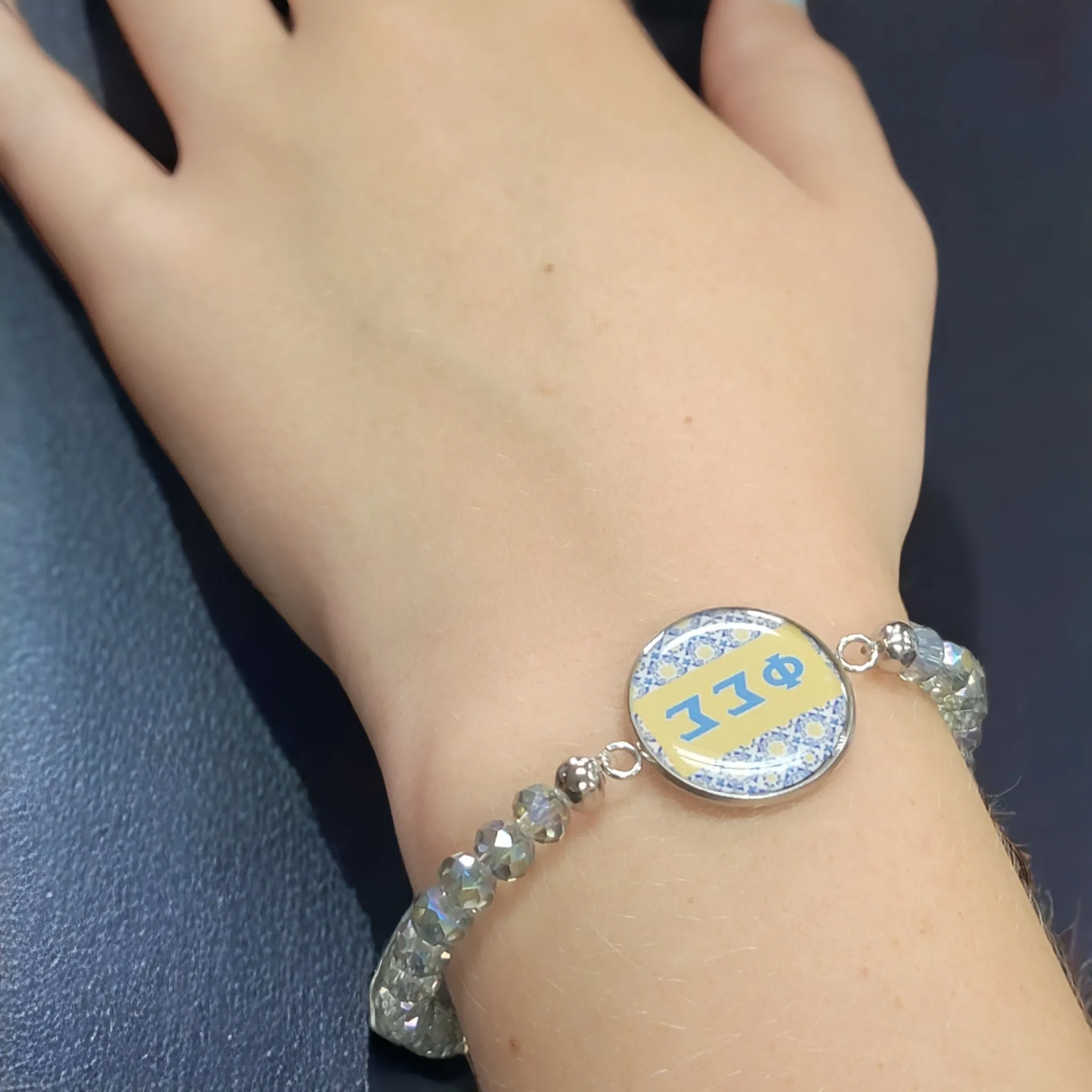 Show Your Alpha Phi Omega Pride With This Beautiful Crystal Bracelet | High-Quality Crystals