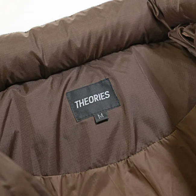 Theories Brick Puffer Jacket Chocolate