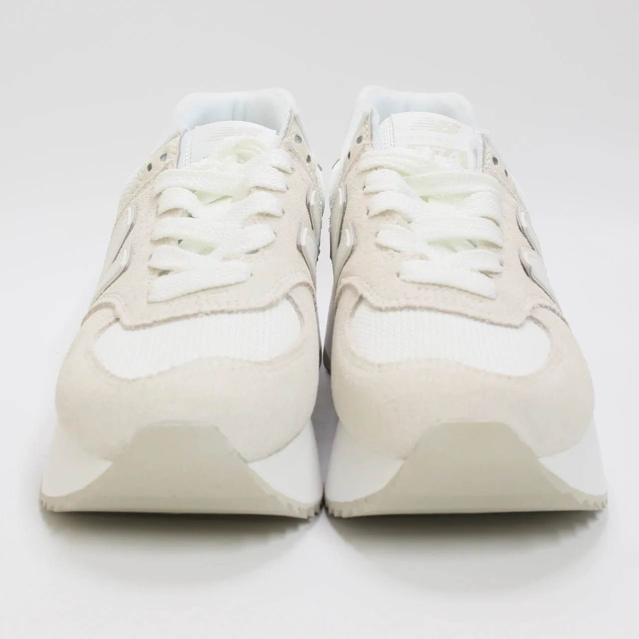 Womens New Balance 574 Platform Sea Salt Off White White Trainers