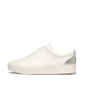 รองเท้าผ้าใบ ผู้หญิง รุ่น RALLY CRYSTAL-BACKTAB LEATHER TRAINERS